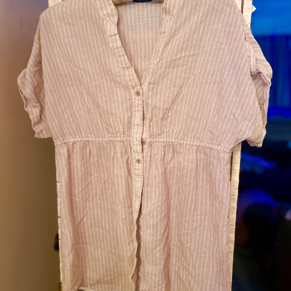 Anna cotton blen ladies short sleeve top SIZE PM